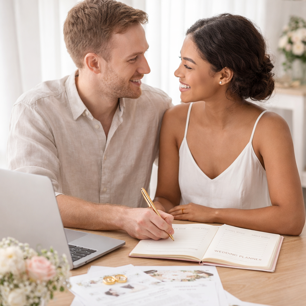Casal conversando a alinhando o propósito do casamento
